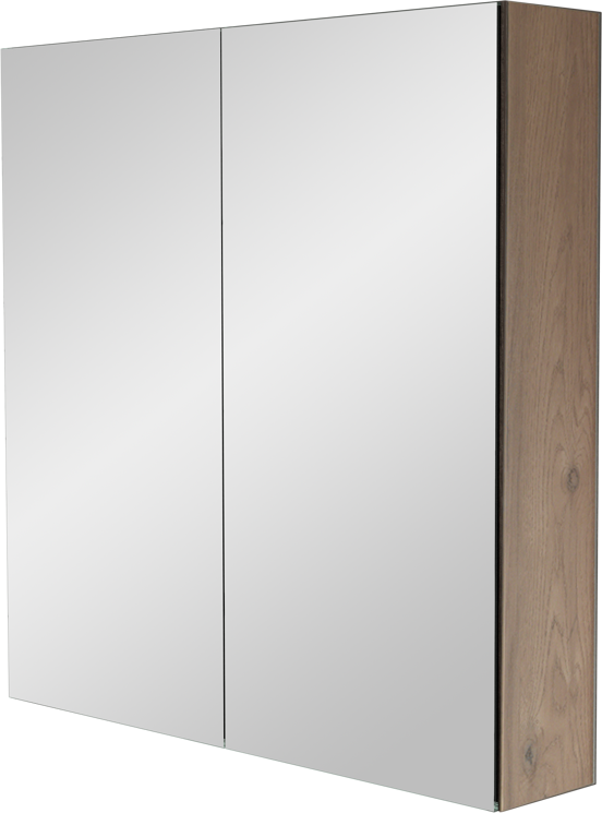 Storke Reflecta Spiegelschrank Bad: 75 x 75 cm, Eiche rustikal