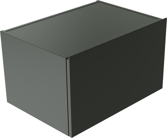 Balmani Studio meuble sous-vasque suspendu 80 x 50 cm noir mat 2 tiroirs