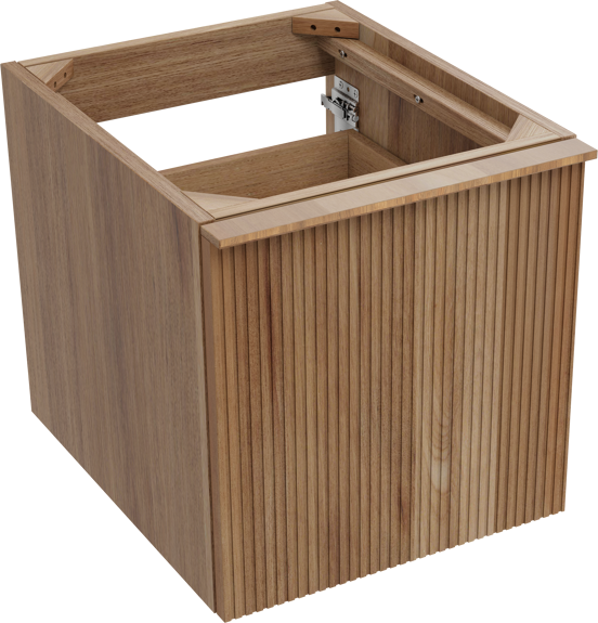 Balmani Forma meuble sous-lavabo suspendu 45 x 55 cm teck 2 tiroirs