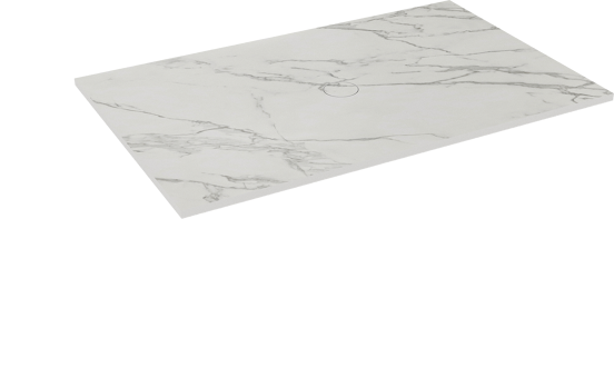 Balmani Studio douchebak 140 x 90 cm keramiek Calacatta