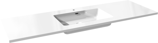 Storke Diva plan simple marbre composite brillant 155 x 52 cm