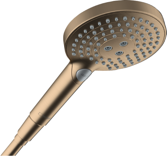 Hansgrohe Raindance Select S120 douchette 3 fonctions de jet brushed bronze