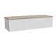 Storke Edge Badmöbel Set mit Panton Waschtischplatte für Aufsatzwaschbecken