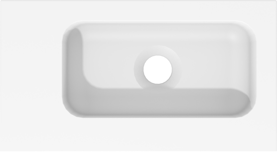 Storke Fina lave-mains 40 x 22 cm Solid Surface mat