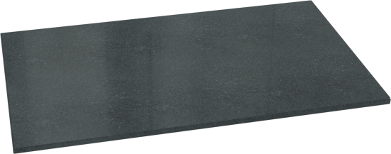 Balmani Stretto enkel wastafelblad verzoete graniet 90 x 55 cm