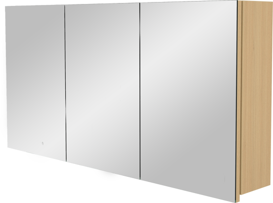 Storke Beta spiegelkast 120 x 60 cm naturel eiken