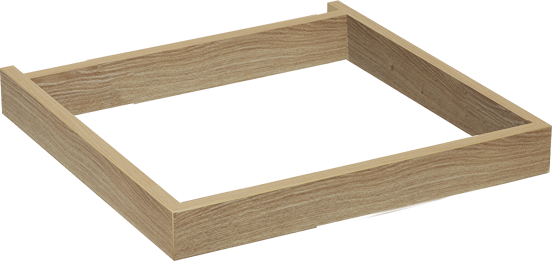 Balmani Lucida Sockel für Hochschrank, Eiche rau, 45 x 33 cm