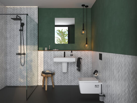 Hansgrohe AddStoris Toilettenbürstenhalter schwarz matt
