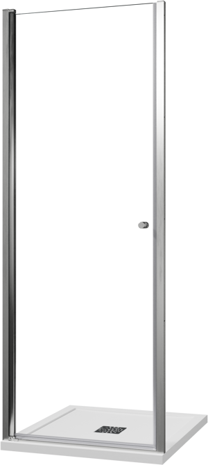 Luca Varess Kuresa douche draaideur 80 x 200 cm helder glas glanzend chroom profiel