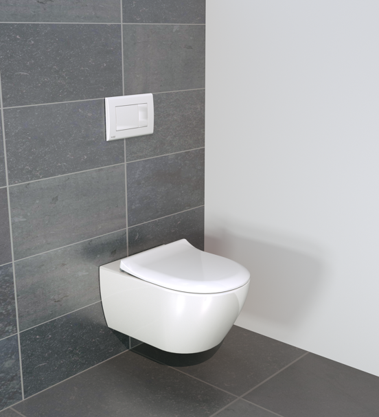 Villeroy & Boch Subway 2.0 wc suspendu blanc brillant bride de rinçage fine avec abattant fin, kit d'isolation inclus