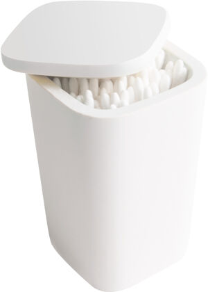 Balmani Testa Wattebox, Solid Surface, weiß matt, 7 x 10,5 cm