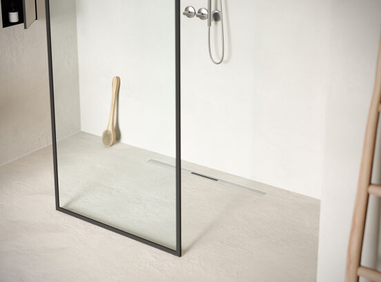 Easy Drain R-Line Clean Color douchegoot 80cm Brushed Stainless Steel