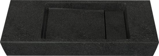 Balmani Mood Handwaschbecken: Granit, poliert, 55 x 20 cm