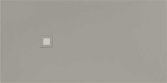 Luca Varess Classy duschwanne 180 x 90 cm  marmorkomposit Hellgrau matt rockstruktur