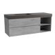 Storke Edge meuble salle de bains avec plan vasque Scuro High