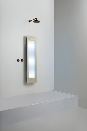 Sunshower Plus M Infrarot und UV Flache Aufputz Befestigung sand white