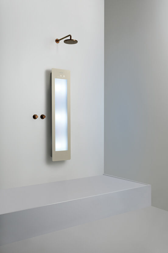Sunshower Plus M Infrarot und UV Flache Aufputz Befestigung sand white