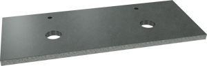 Balmani Rock Doppelwaschtischplatte, Granit poliert, 135 x 55 cm