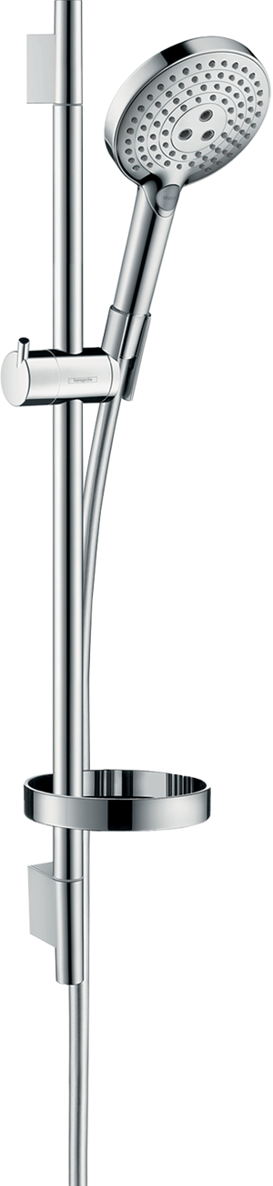 Hansgrohe Raindance Select S120 Duschstange mit Brausekopf 12cm 3 Strahlfunktionen Chrom glänzend