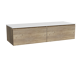 Storke Edge badkamermeubel met Tavola wastafelblad voor waskom(men)