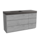 Storke Edge badkamermeubel met Scuro High wastafel