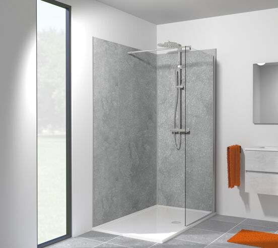 Linie Plato Profilset Wandverkleidung 210 cm beton grau Oregon