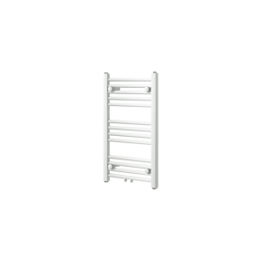 Vipera Kanza enkele handdoekradiator 40 x 70 cm centrale verwarming mat wit zij- en middenaansluiting 300W
