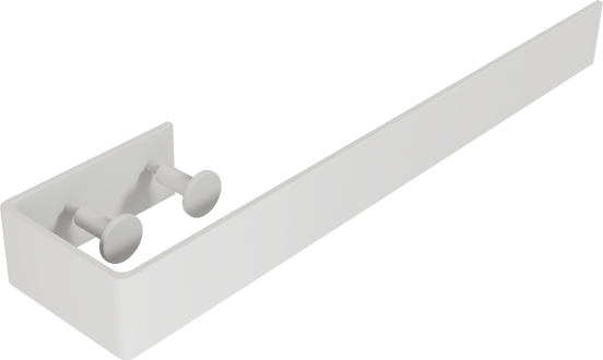 Vipera handdoekhouder voor Corrason enkel 50-60-80cm wit mat