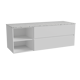 Storke Edge meuble salle de bains avec tablette pour vasques Tavola