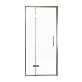 Balmani Senses Design douche draaideur links 100 cm x 210 cm Helder glas, Brushed GunMetal profielen