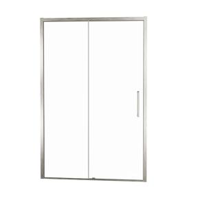 Balmani Senses Design douche schuifdeur omkeerbaar 120 cm x 210 cm Helder glas, Brushed CoolMetal profielen