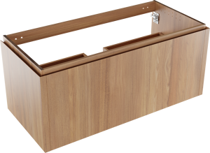 Balmani Eclips zwevende wastafelonderkast 120 x 55 cm Teak 2 lades