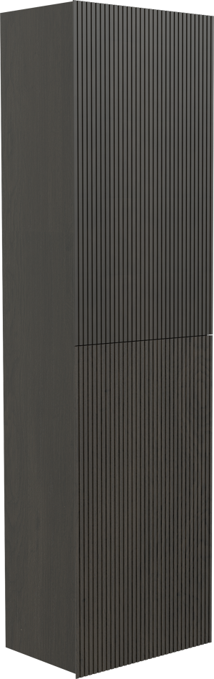 Balmani Forma Badhochschrank: Hängend, Eiche Schwarz, 42 x 30 x 150 cm