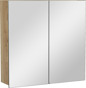 Balmani Lucida spiegelkast 75 x 72 cm ruwe eik