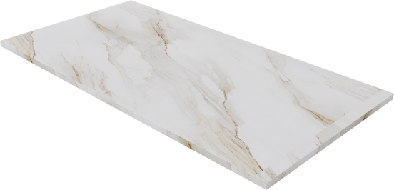 Luca Varess Suite douchebak 160 x 90 cm composietmarmer Marble Gold 