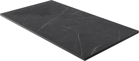 Luca Varess Suite Duschwanne 160 x 90 cm Marmorkomposit Marble Dark 