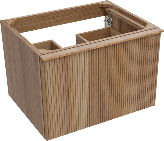 Balmani Forma zwevende wastafelonderkast 67,5 x 55 cm teak 2 lades