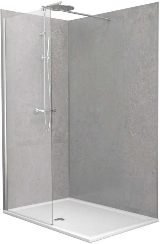 Linie Plato Profilset Wandverkleidung 210 cm beton grau Oregon