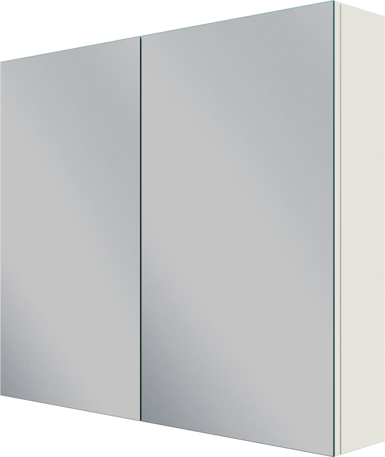 Linie Montro spiegelkast 90 x 75 cm mat wit