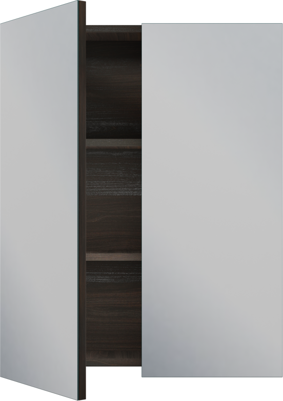 Linie Montro armoire de toilette 60 x 75 cm noyer foncé