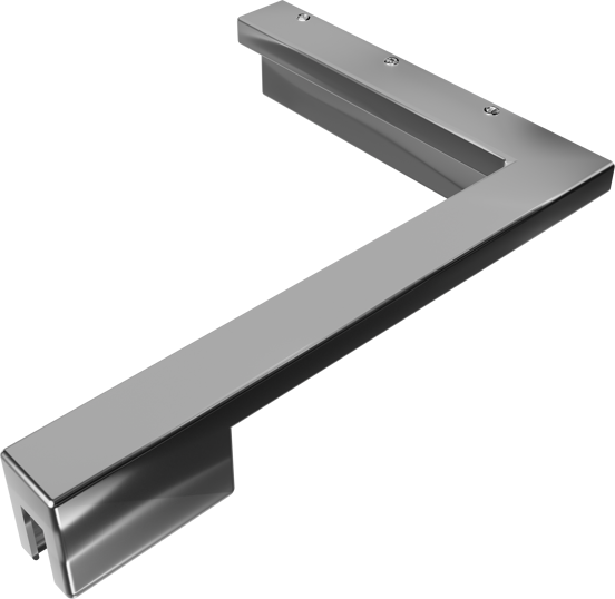 Balmani Modular korte stabilisatiestang rechts 18x14cm glanzend chroom