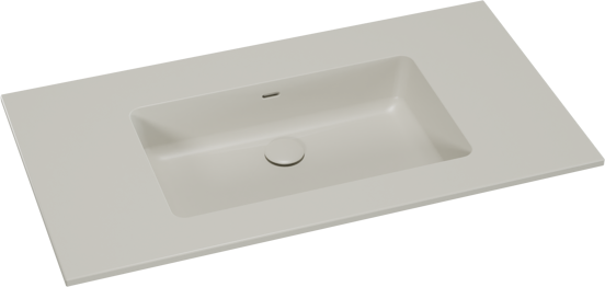 Storke Diva plan simple top solid soie grise matte 95 x 52 cm