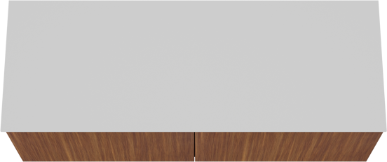Balmani Sfera hängendes Möbelstück Set: 150 x 55 cm, Amerikanischer Nussbaum, mit Stretto Einzel- oder Doppel Waschtischplatte, Solid Surface Weiß matt