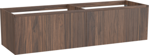 Balmani Idra meuble sous-vasque suspendu 180 x 55 cm plaqué noyer 4 tiroirs