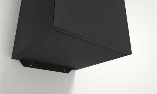 Santeg UniSupport Stützprofil Hochschrank, schwarz, 28 cm