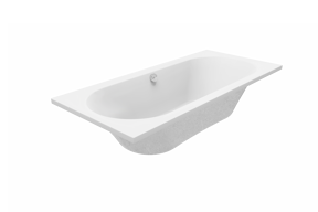 Luca Varess Rosala baignoire encastrable double 180 x 80 cm acrylique blanc mat