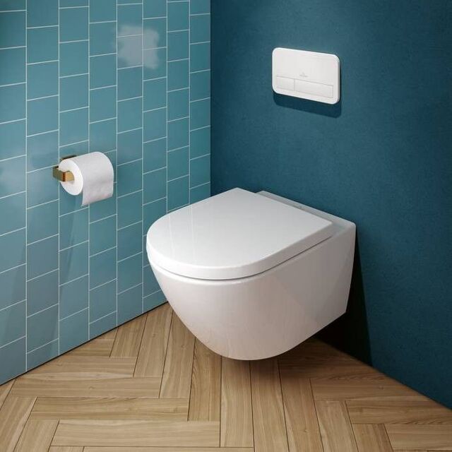 Bijna Toegepast hospita Villeroy & Boch Subway Wit Hangend toilet Randloos - 4670TS01 | X²O  Badkamers