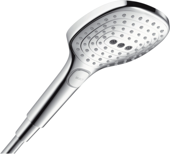 Hansgrohe Raindance Select E 120 handdouche 3 straalsoorten glanzend chroom