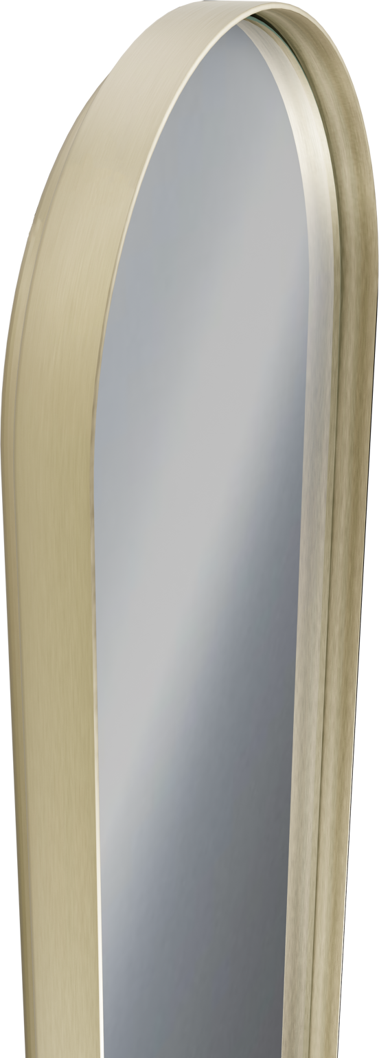 Balmani Giro Oval miroir ovale Brushed Champagne Gold 42 x 110 cm