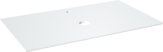 Balmani Facetta tablette simple mat Solid Surface 90 x 55 cm
